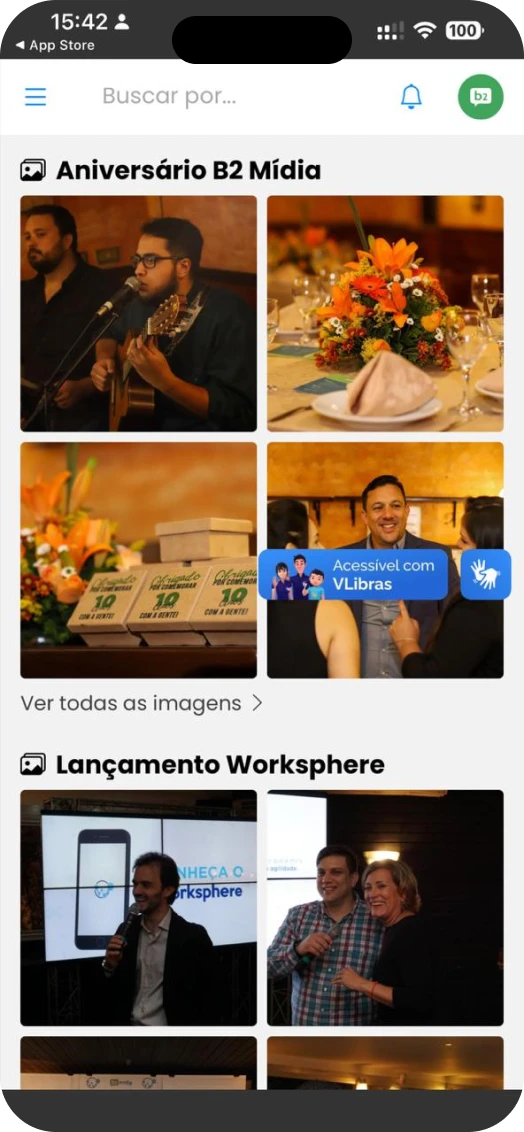 Galeria de fotos e vídeos da empresa
