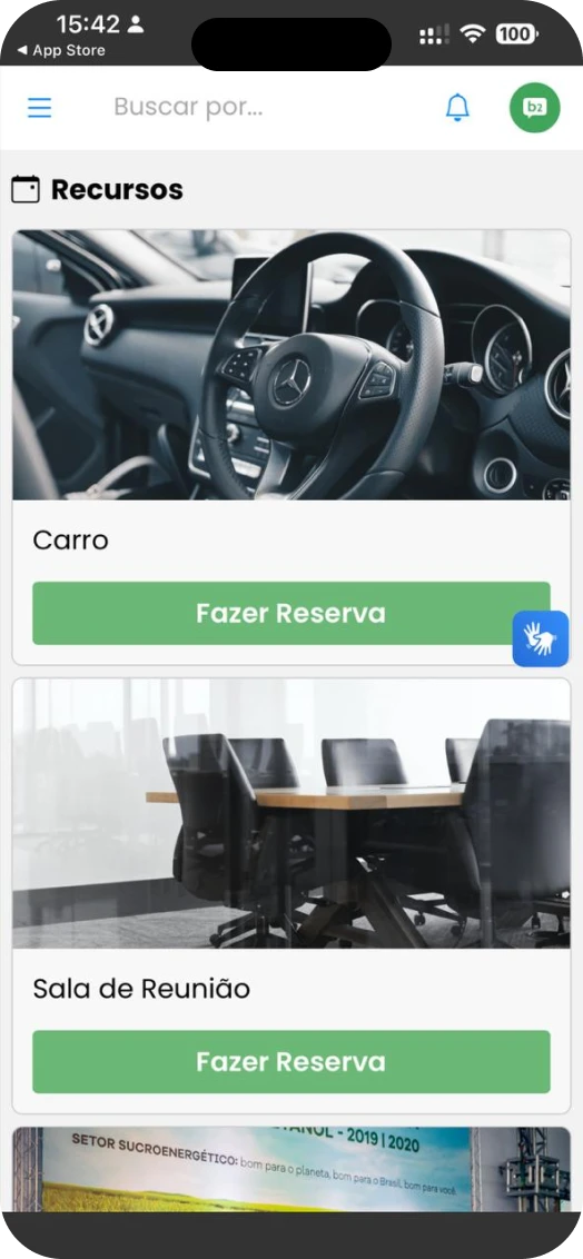 Central de recursos e materiais